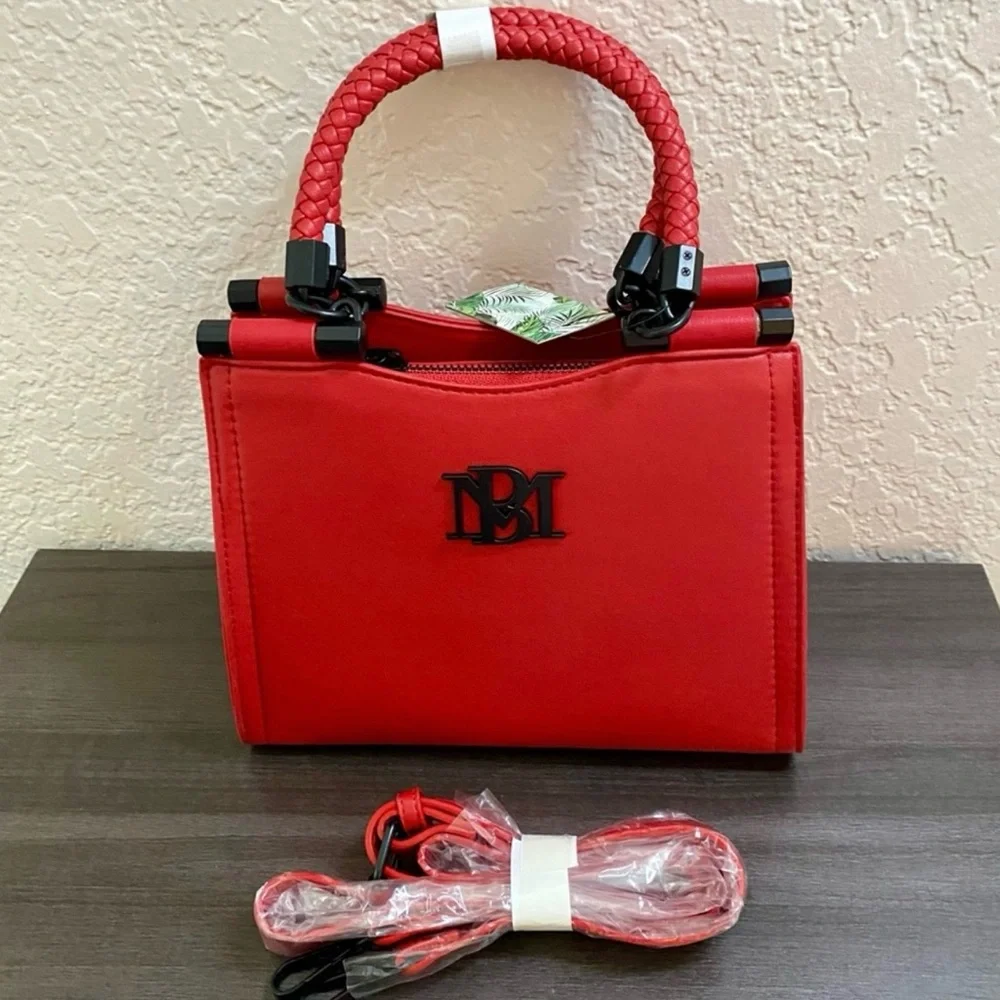 Badgley Mischka vegan leather handbag with extra shoulder bag strap - Picture 1 of 4